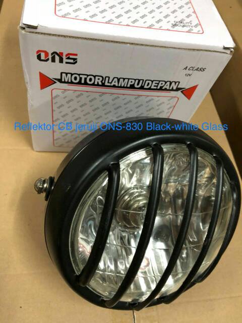 LAMPU DEPAN/Reflektor CB Jeruji plus piting n bohlam H4