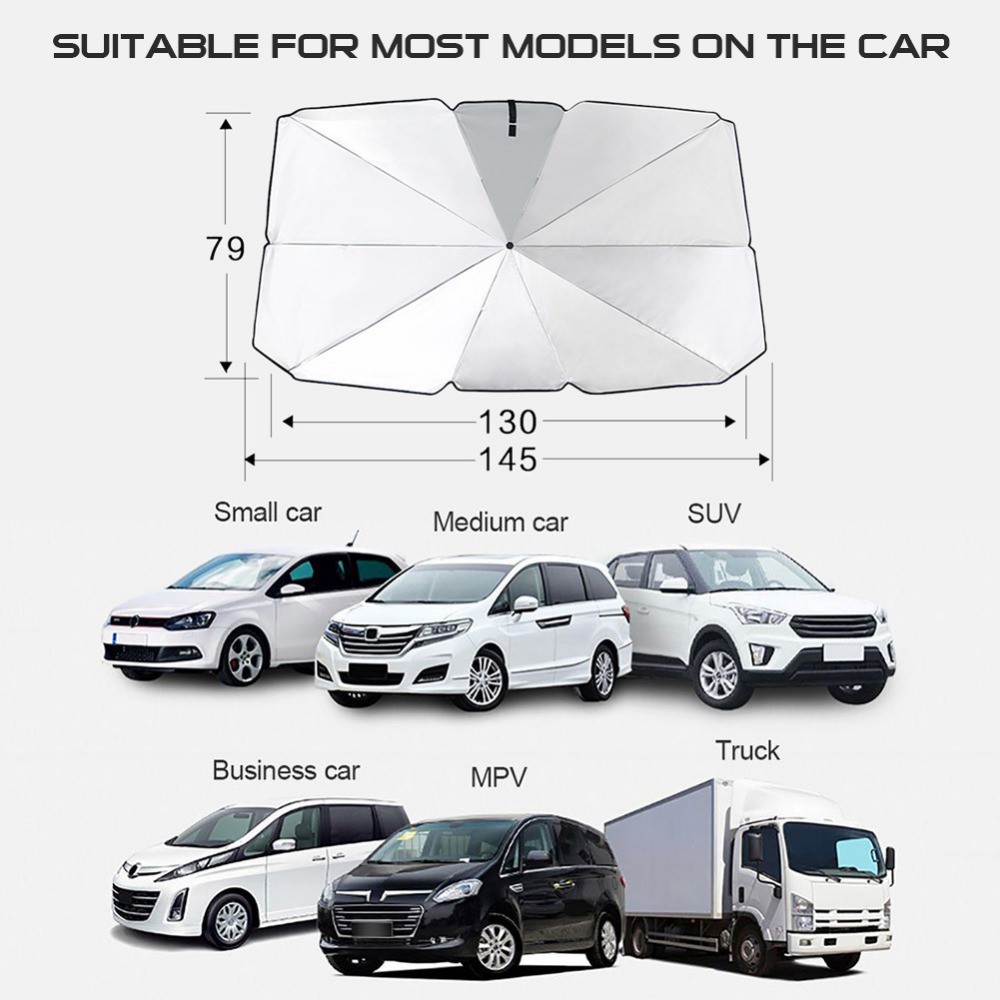 BIG PROMO !!!!! Payung Lipat Mobil Pelindung Sinar UV - Sun Shield Payung - Car Sun Shade Protector