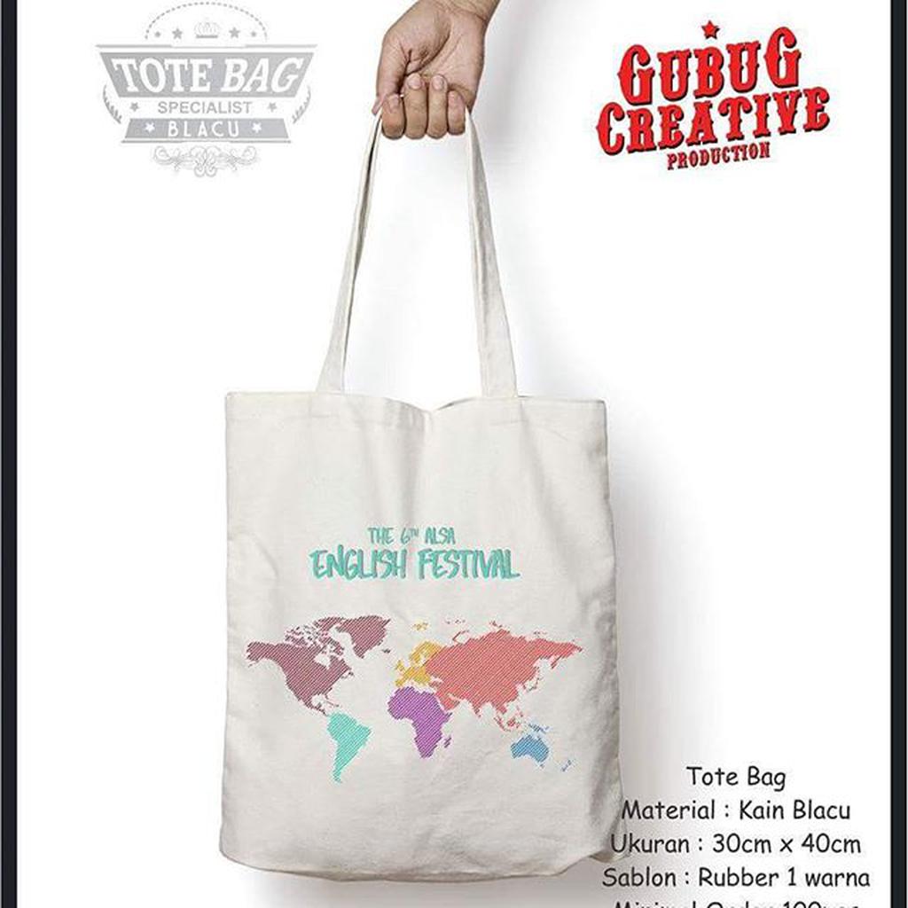 Tas Tote Bag Blacu, Tote Bag Blacu, Tote Bag Souvenir Pernikahan, Tas Souvenir Pernikahan