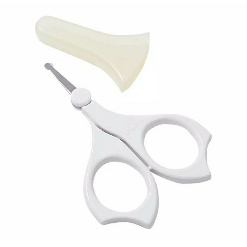 Pigeon Safety Nail Scissors Baby Gunting Kuku Bayi Lahir Newborn Anak Ujung Bulat + Penutup Gunting