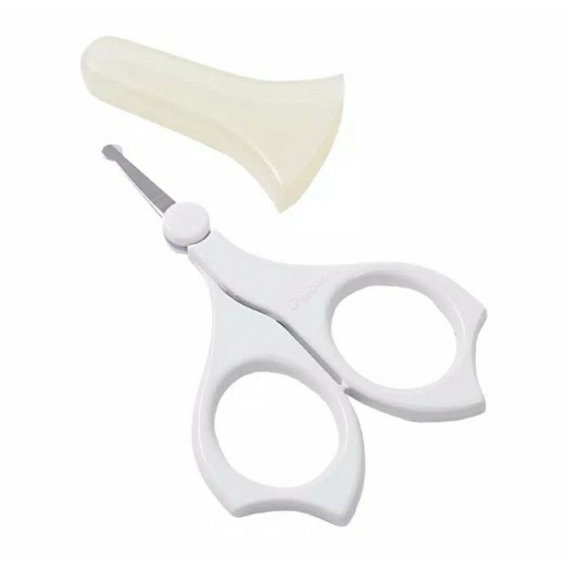 Pigeon Safety Nail Scissors Baby Gunting Kuku Bayi Lahir Newborn Anak Ujung Bulat + Penutup Gunting