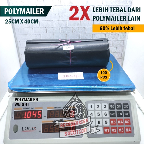 Plastik polymailer - PLASTIK POLYMAILER 25 X 40 25X40 UKURAN FULL TEBAL 100 PCS