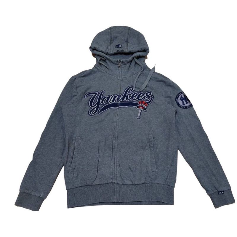 Hoodie Zipper MLB New York Yankees Second Original Preloved