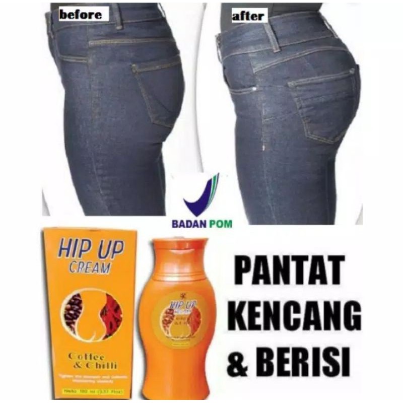 Hip Up Hipup Pembesar bokong pembesar pantat bpom Pengencang Bokong Original