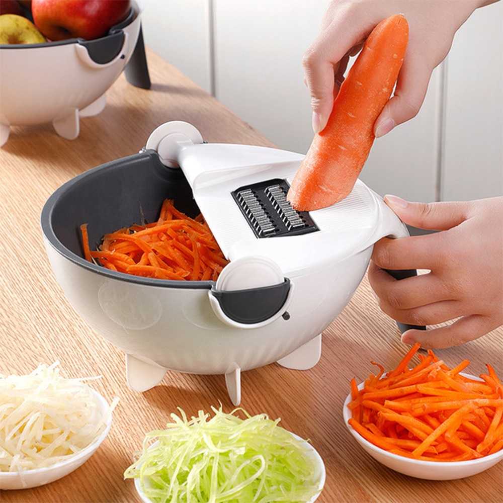 BEEMSK Parutan Serbaguna Mangkok Penampung Vegetable Slicer - PJ493