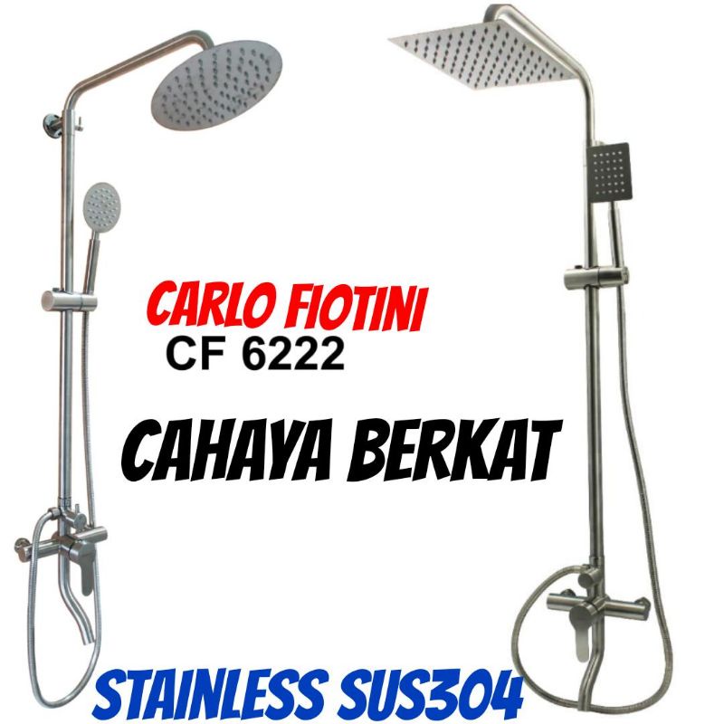 Shower tiang set coulomn carlo fiotini 6222 stainless SUS304 panas dingin PROMO