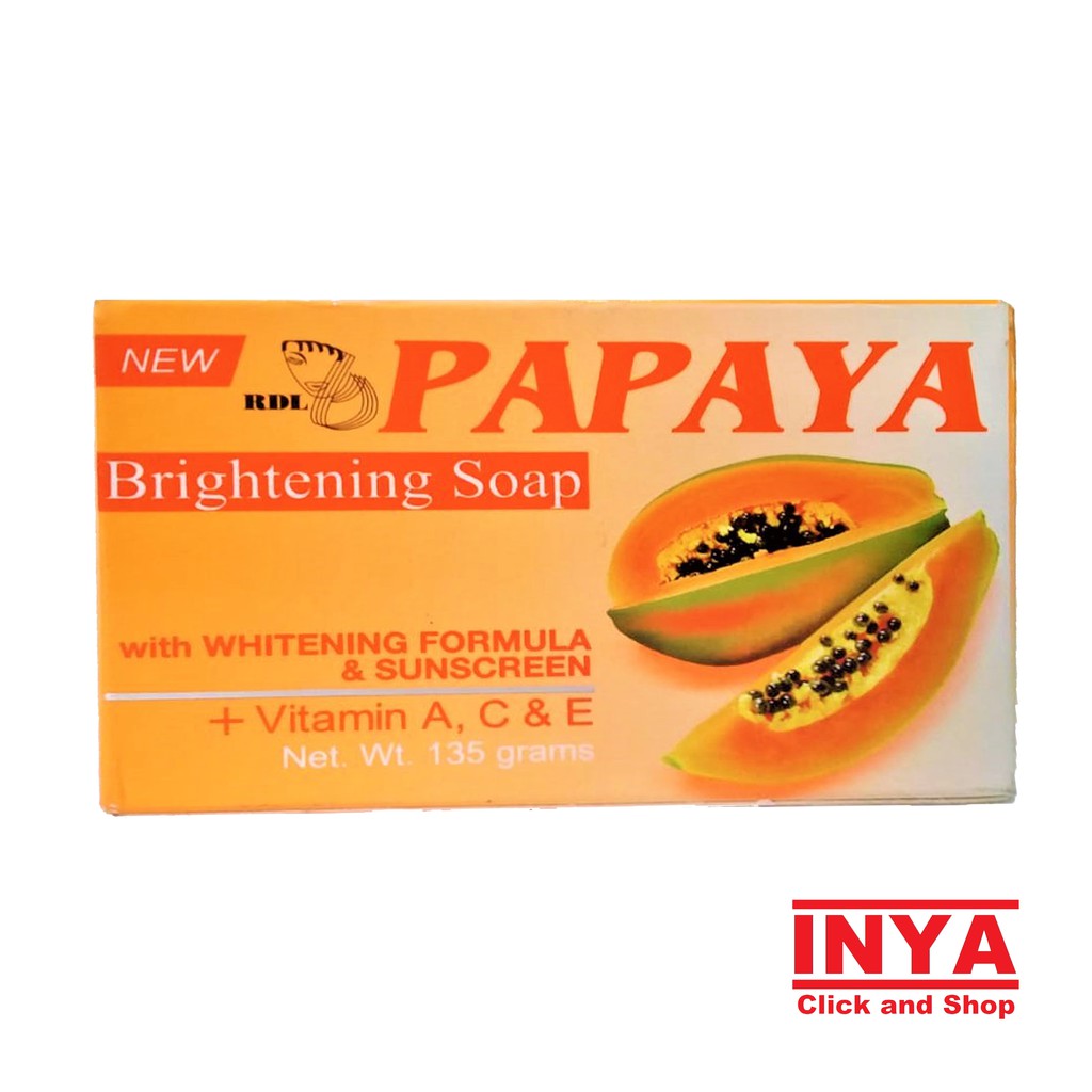 PAPAYA RDL BRIGHTENING SOAP 135gr NEW - Sabun Muka