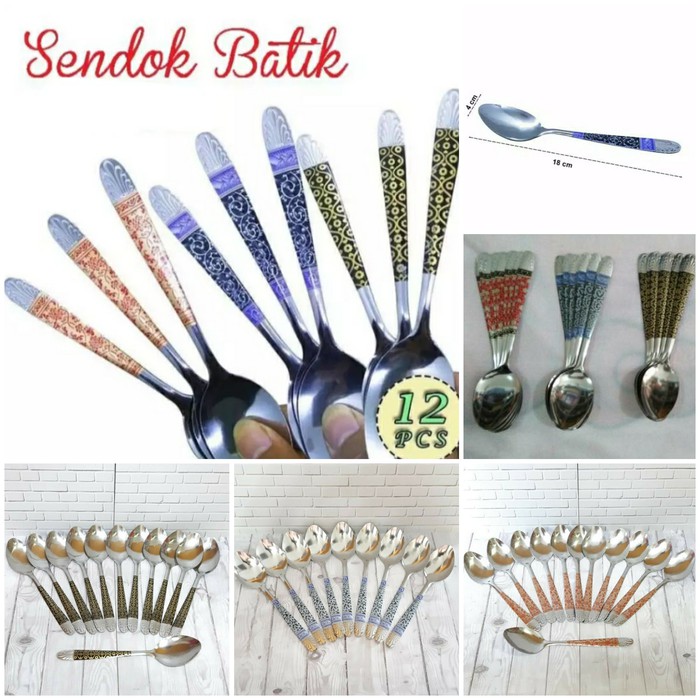 [ Cinicini ] Sendok Batik Sendok Makan Motif Batik