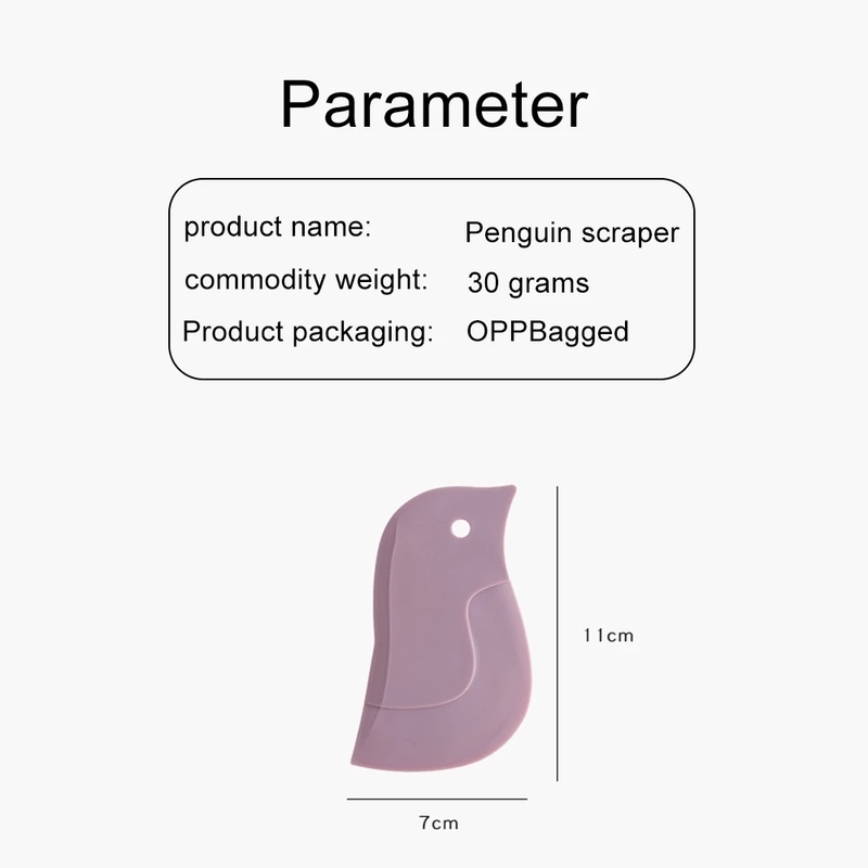 1 Pc Pengikis Minyak Multifungsi Bentuk Kartun Penguin Untuk Dapur / Kamar Mandi