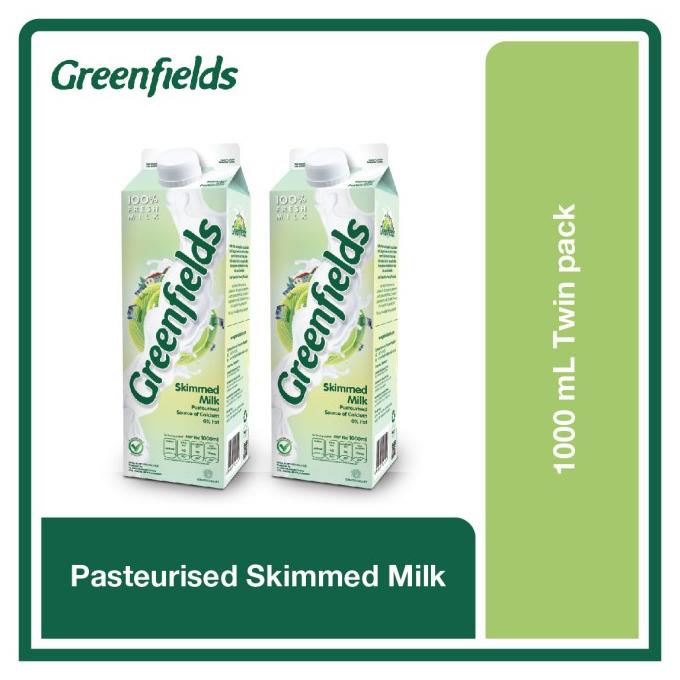

[COD] [Twinpack] Susu Segar Greenfields - Fresh Milk Skimmed 1L x 2pcs [COD]