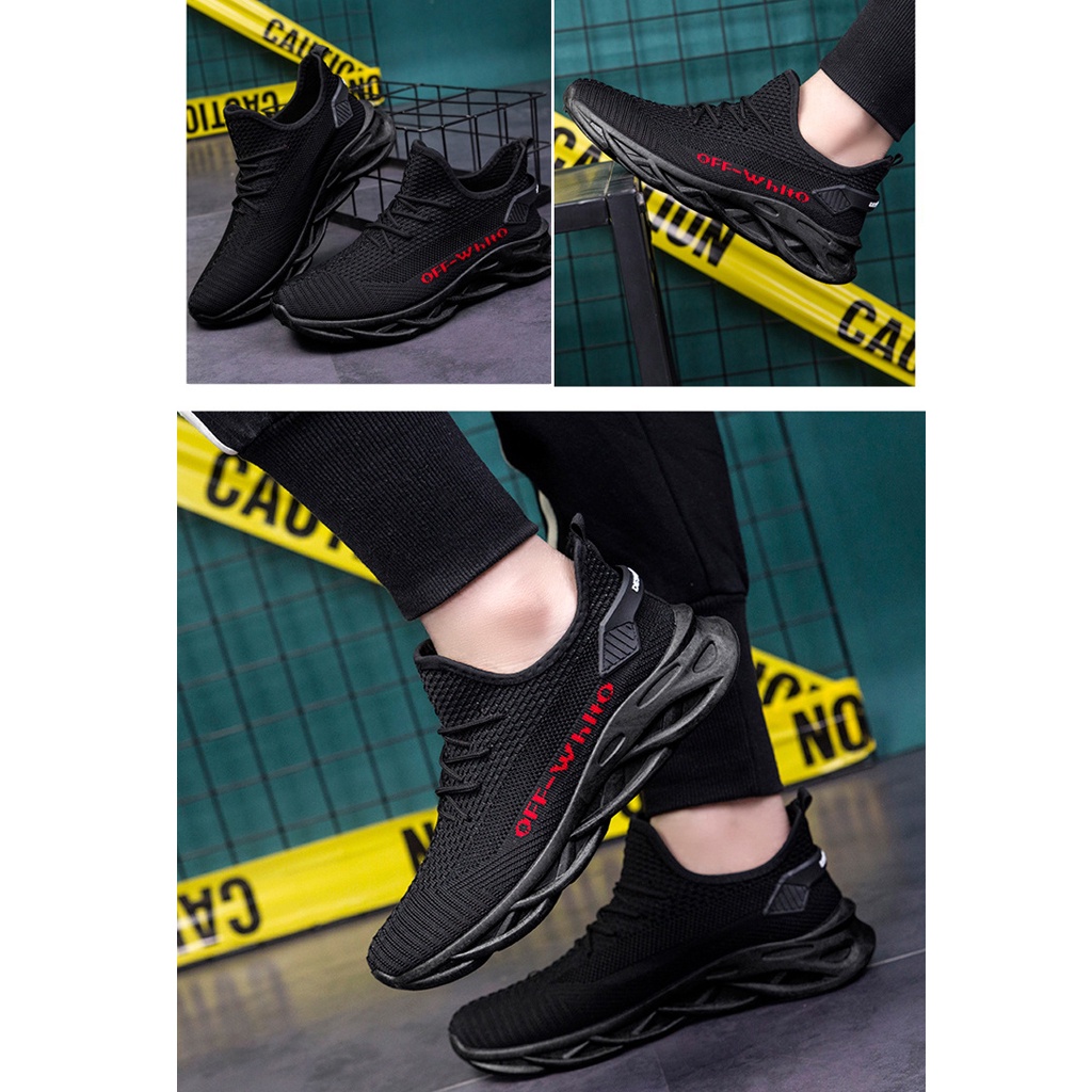 Sepatu Sneakers Sport Casual Fashion Import Pria Original Berkualitas Hitam