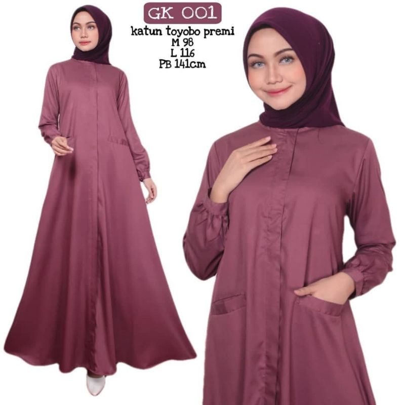 Baju Gamis Wanita Terbaru 2021 Remaja Kekinian / Dress Wanita