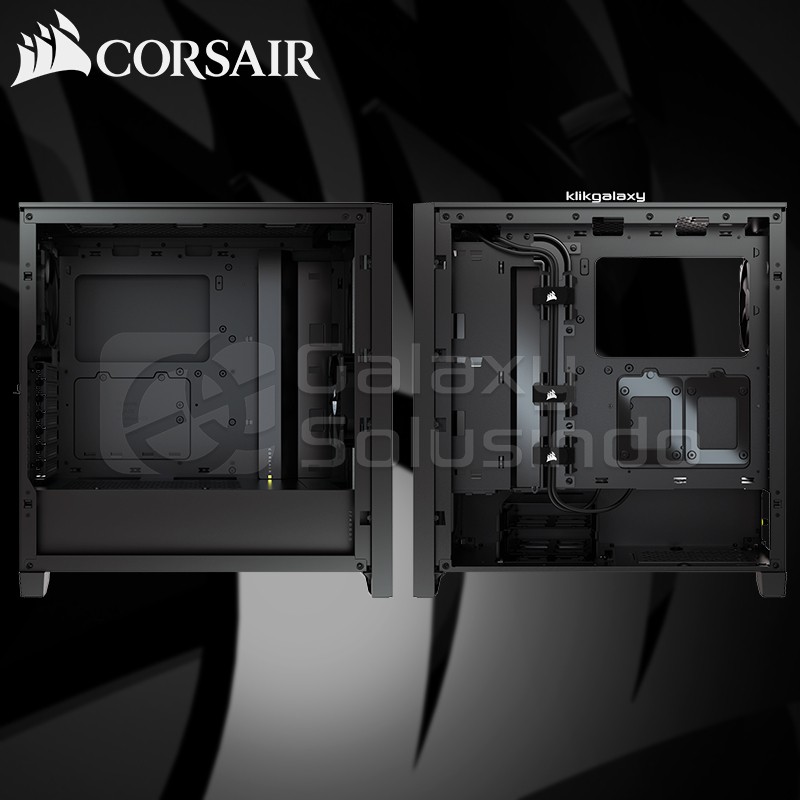 Corsair 4000D AIRFLOW Tempered Glass Mid-Tower ATX Gaming Case - Black