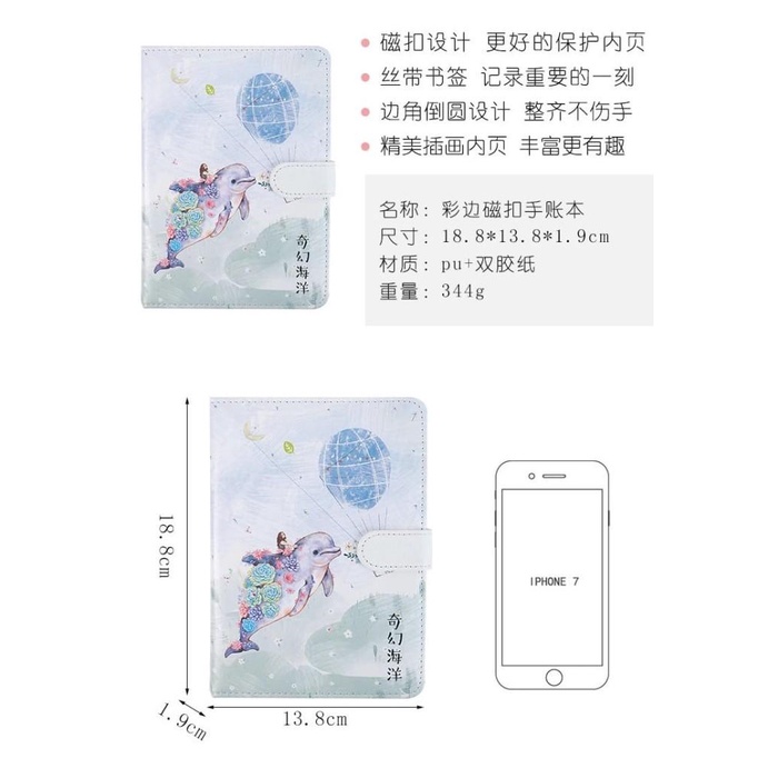 

BUKU TULIS / NOTEBOOK PLANNER MOTIF WHALES IN THE GALAXY | SOFTCOVER