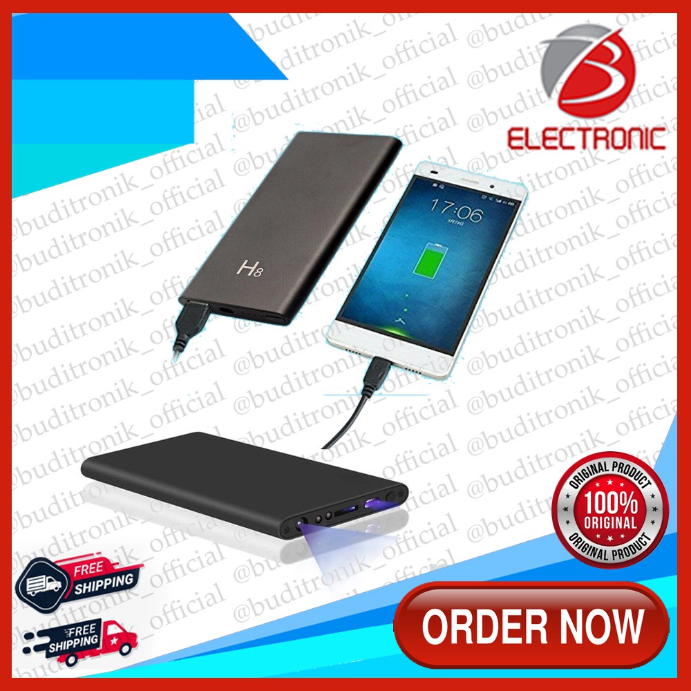 Ip Spy Power Bank H8 Kamera Tersembunyi / Camera H8 1080p Hidden Camcorder Infrared - Wifi-1
