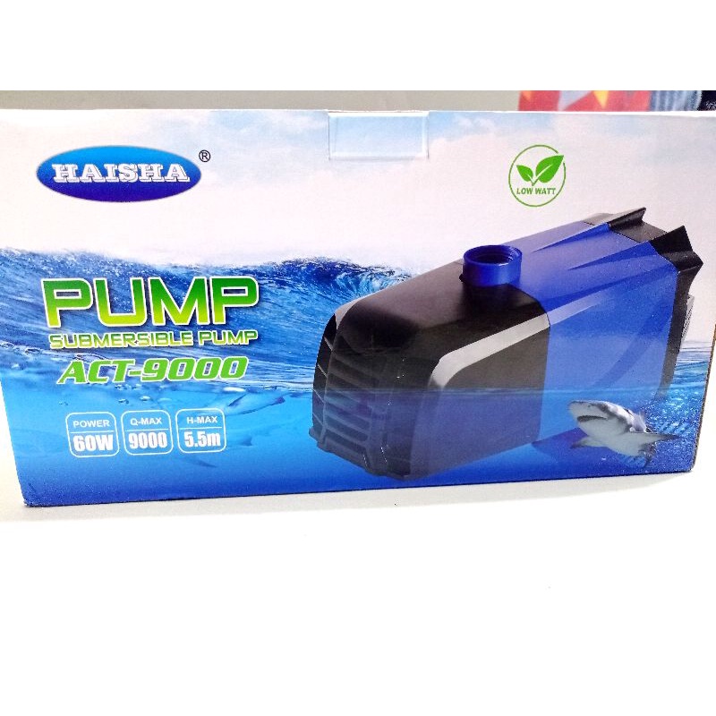 PROMO MURAH Pompa KOLAM KOI LOW WATT SUBMERSIBLE PUMP HAISHA ACT 9000