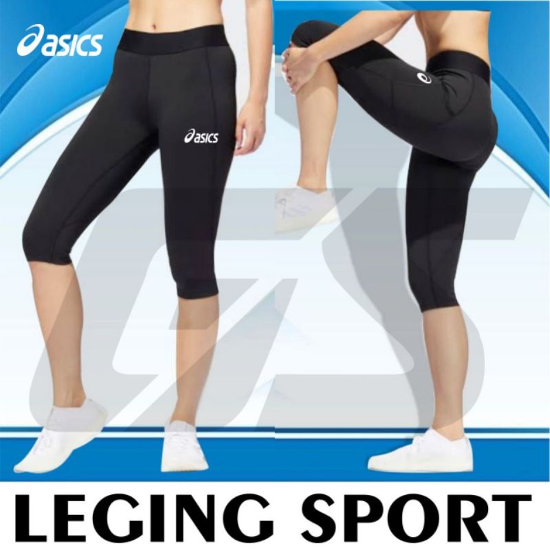 Celana badminton 3/4 leging pendek celana olahrag renang running