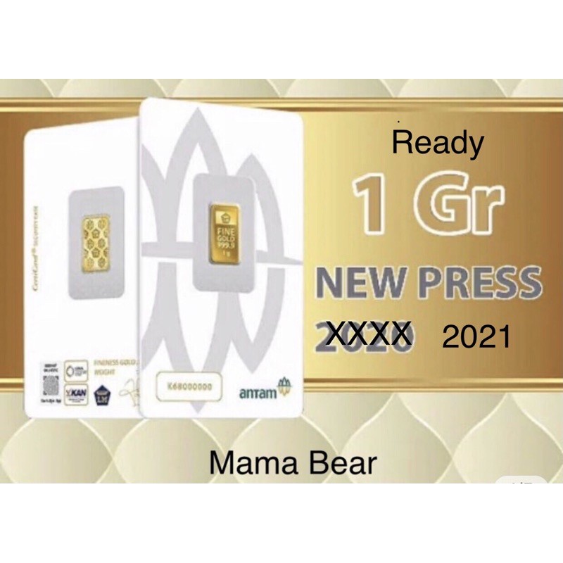 ANTAM FINE GOLD EMAS 1 GRAM LOGAM MULIA 99.99% CERTIEYE 1 g 2021