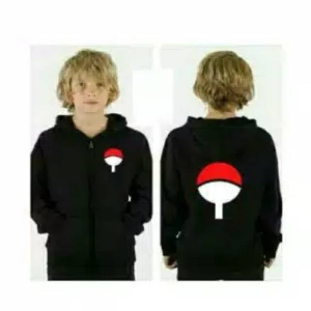 jaket anak uchiha sasuke red