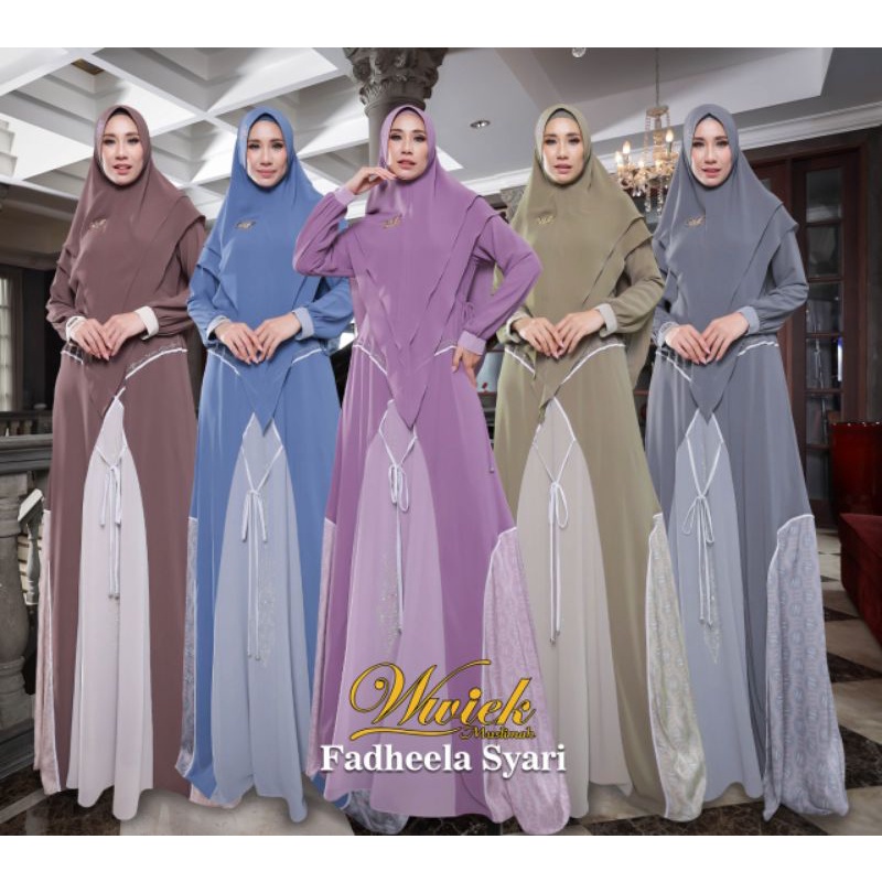 Fadheela Syari by Wwiek/Fadheela Syari by Wwiek Muslimah/Wwiek/Wwiek Muslimah/Fashion Muslim/Set Sya