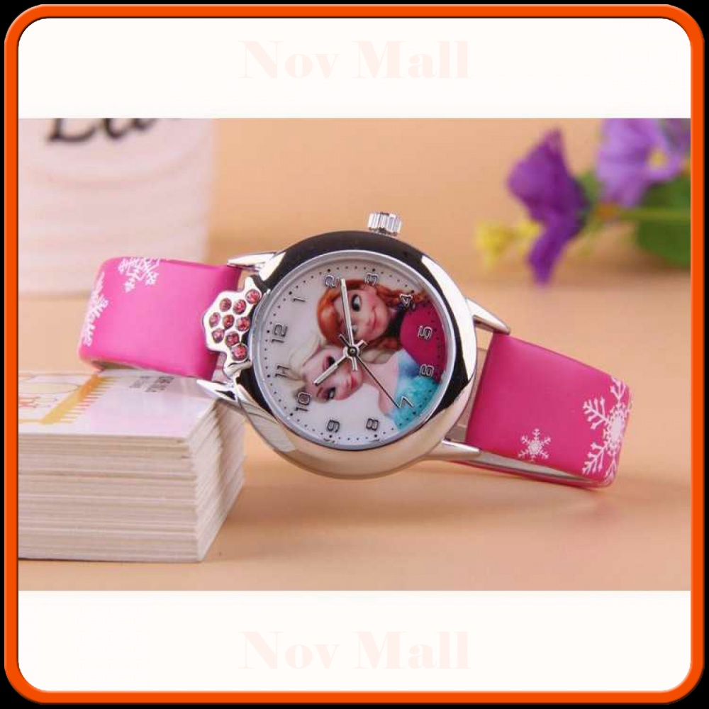 Jam Tangan Anak Perempuan Princess Elsa Anna Frozen - FG0701A