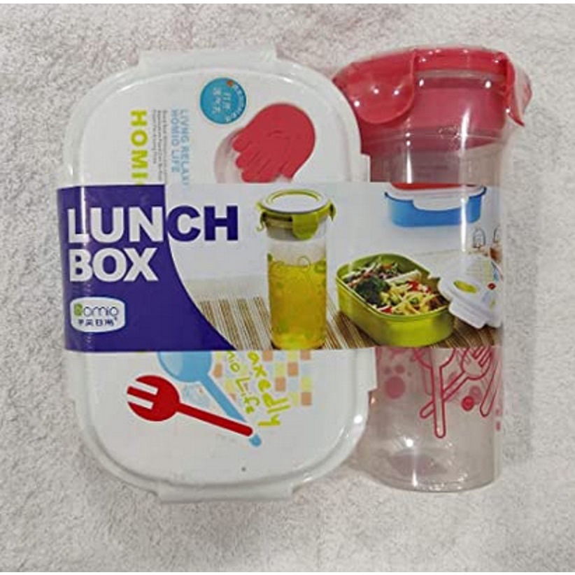 Homio Lunch Box Kecil Transparan / Kotak Makan BPA Free