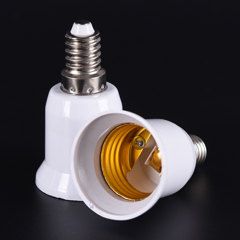 {LUCKID}5pcs E14 to E27 Base Screw Light Lamp Bulb Holder Adapter Socket Converter