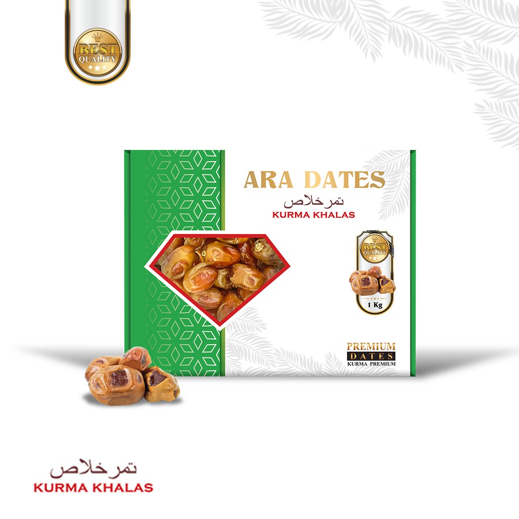 

Kurma Khalas 1 Kg Premium Ara Dates