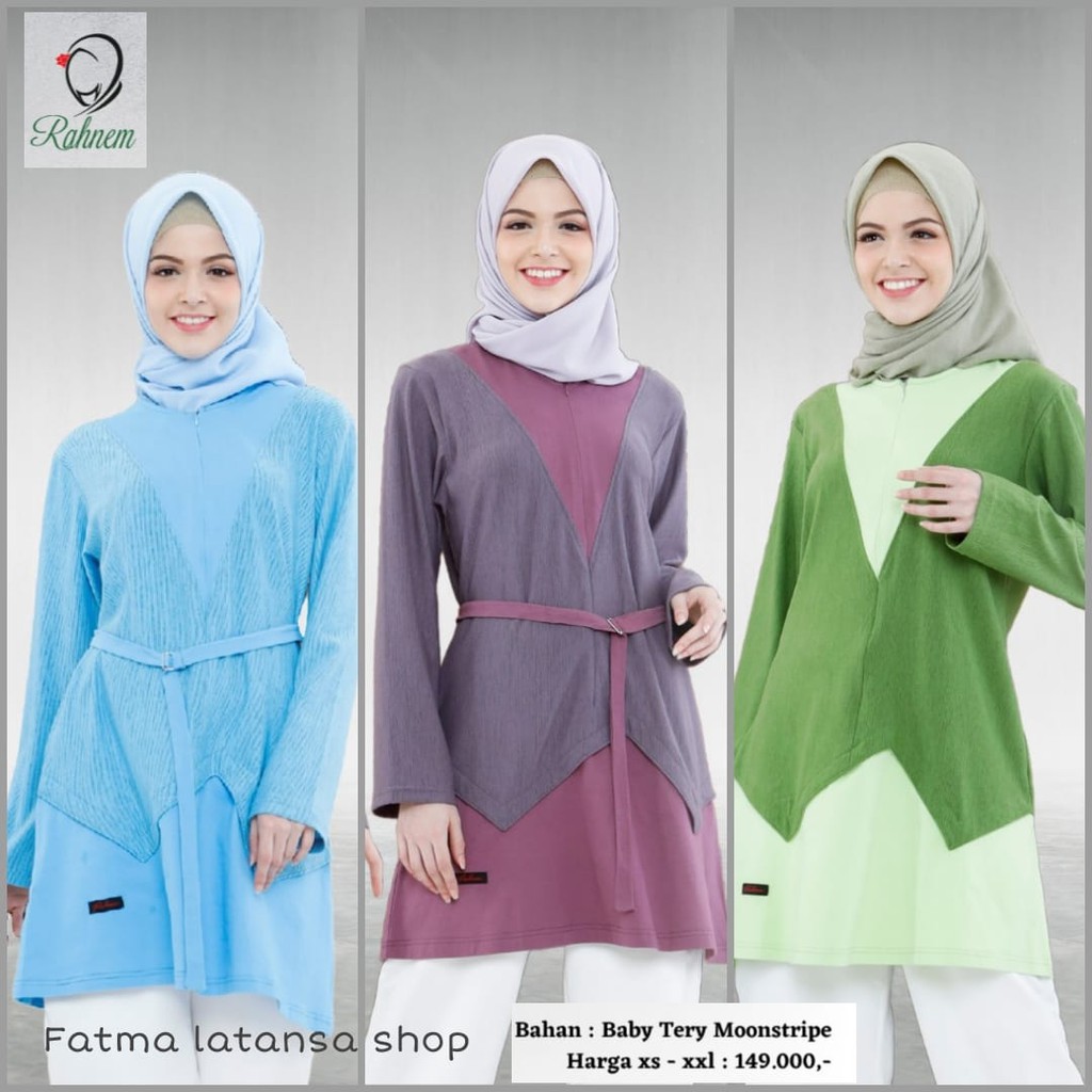 atasan wanita / rahnem at 42 / tunik wanita / atasan muslim wanita / baju dewasa / atasan babytery