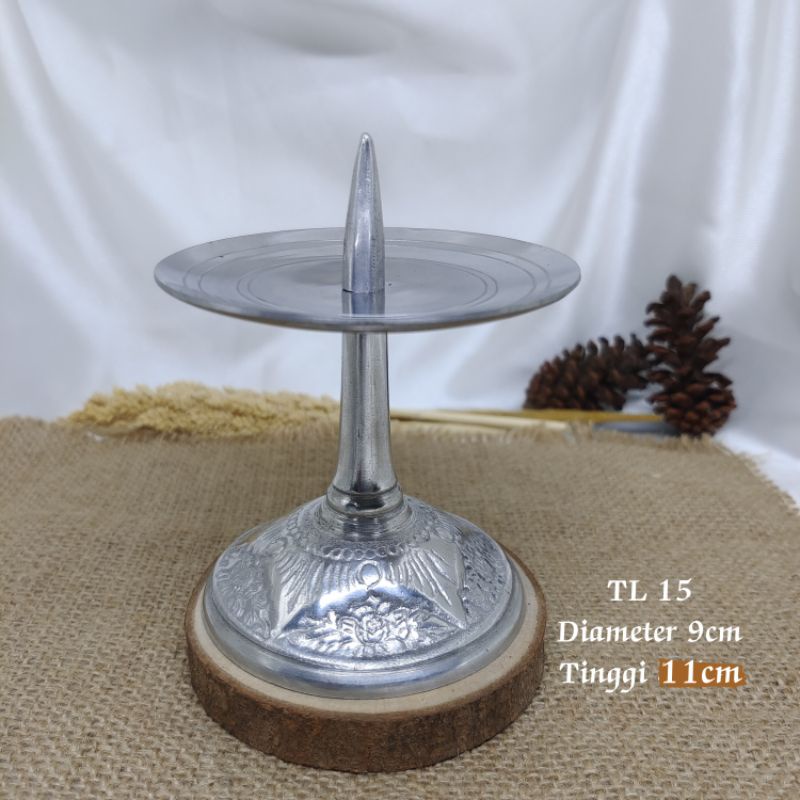 Tempat lilin Pegangan Lilin logam silver TL 14 TL 15 TL 16