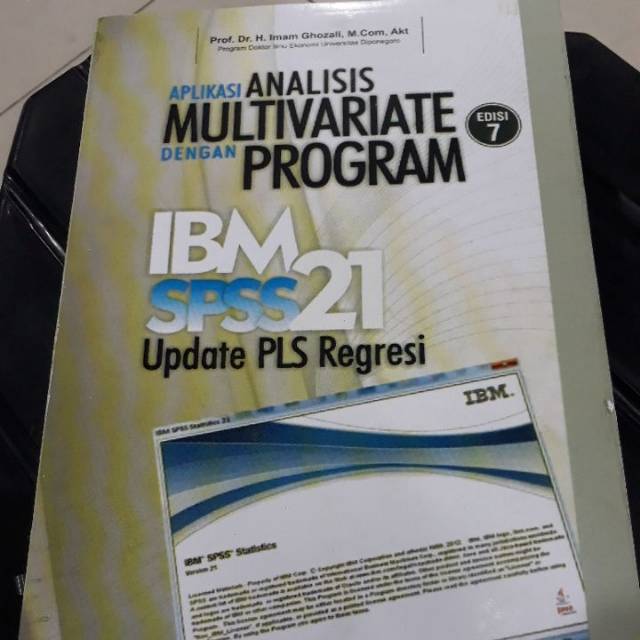 JUAL BUKU APLIKASI ANALISIS MULTIVARIATE DENGAN PROGRAM IBM SPSS 21 EDISI 7 IMAM GHOZALI