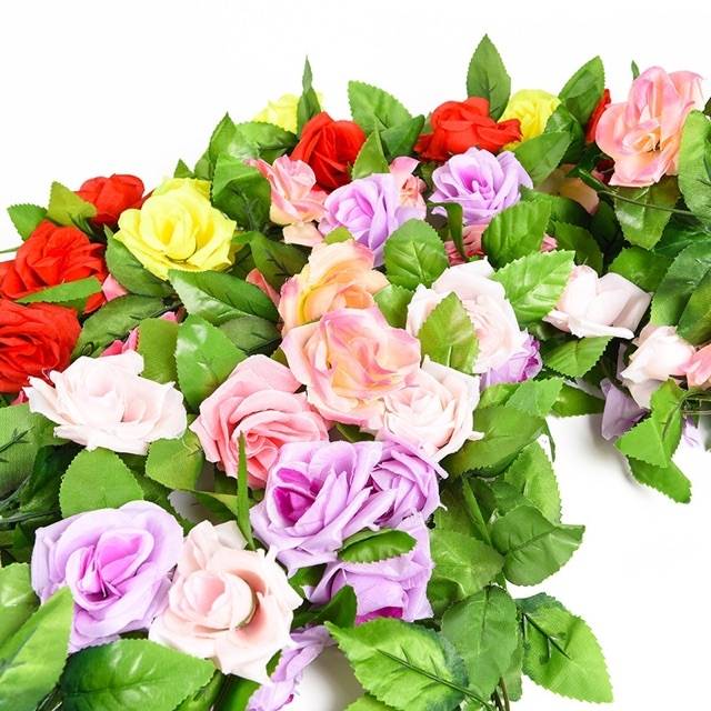 NFS357 bunga rambat dekorasi ruangan bunga Artifisial bunga palsu-3