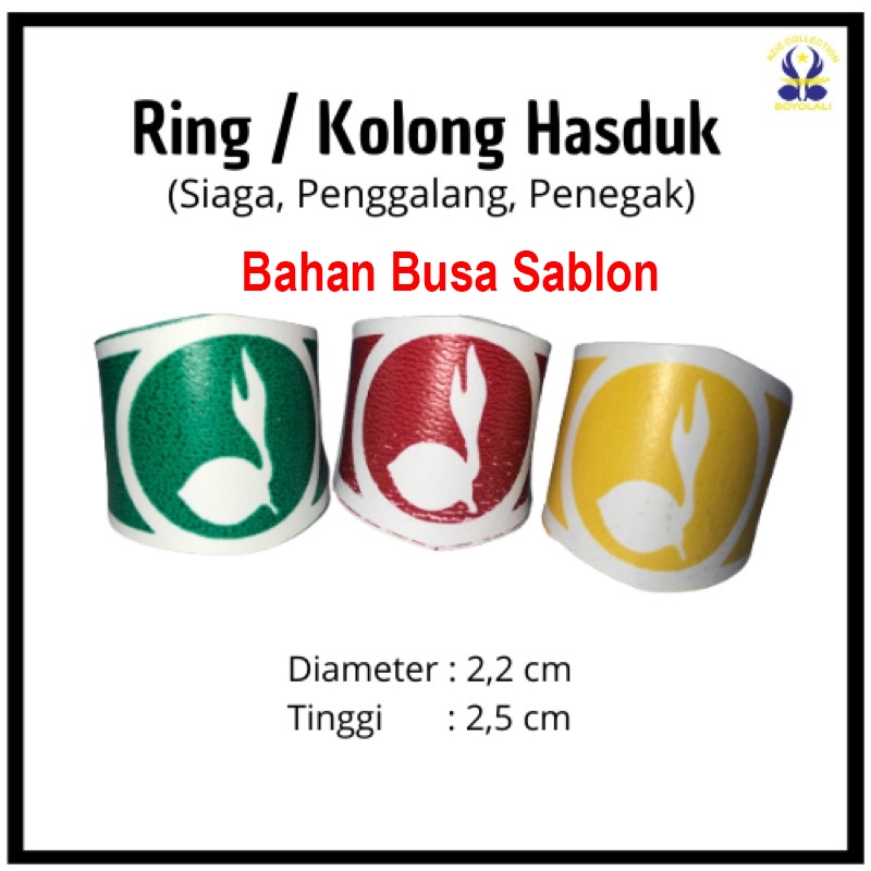 

Ring hasduk kacu rotan seng bus atribut pramuka Siaga, Penggalang, Penegak, pembina