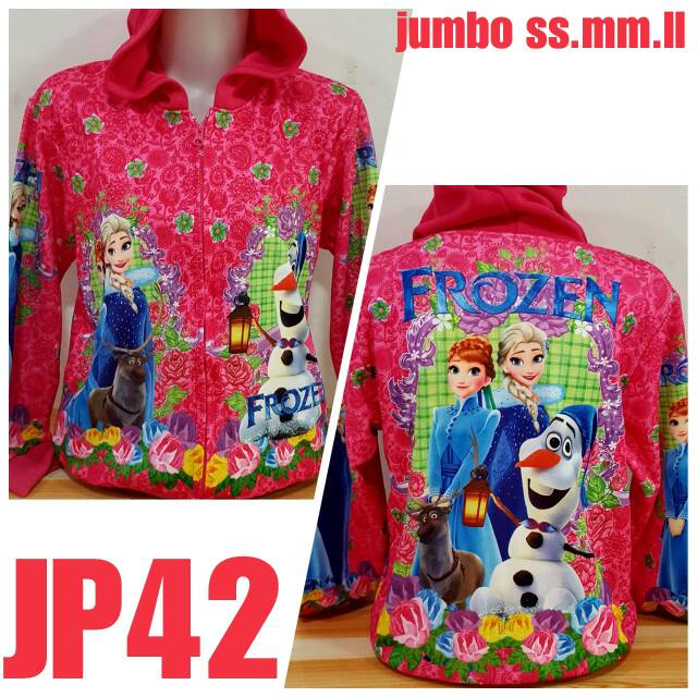 Jp42 jaket anak perempuan jaket anak cewe jaket anak fullprint 3D bahan baby terry