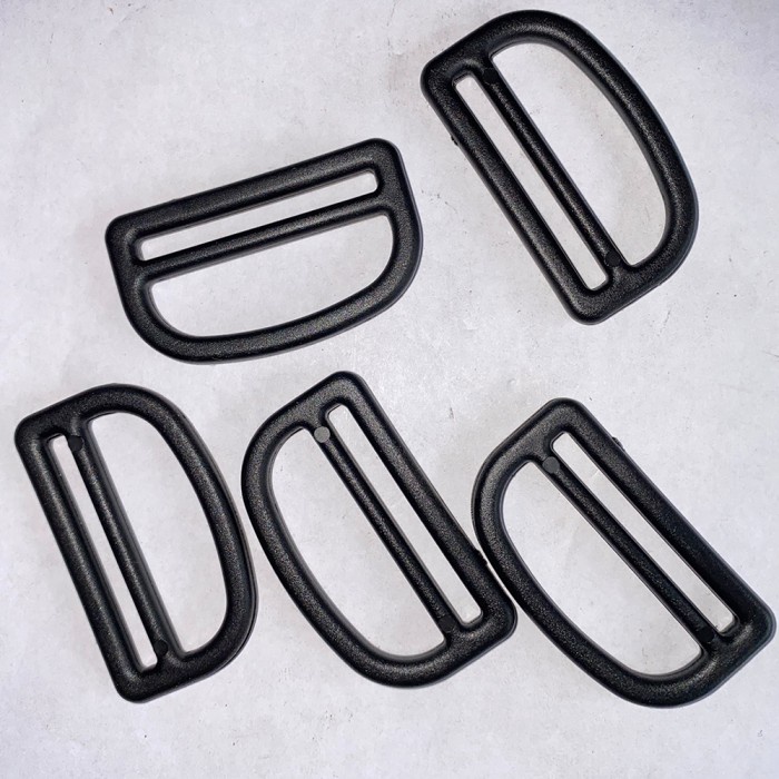 Ring segitiga hitam 45x25mm Ring D segitiga Ring tas Ring