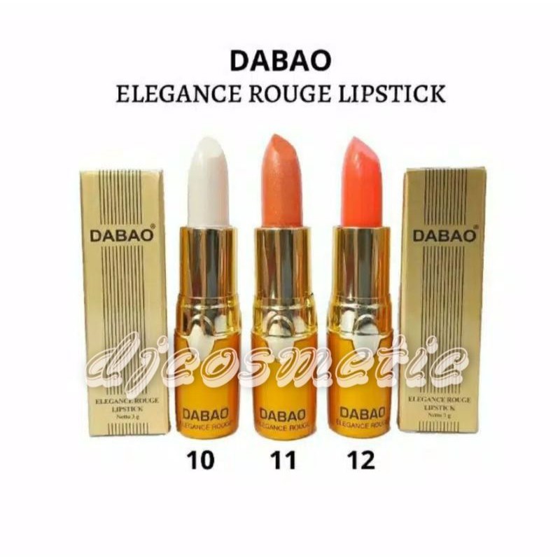 Dabao Elegance Rouge Lipstick 10 | 11 | 12 | Elegance Rouge Jean Moto Lipstick