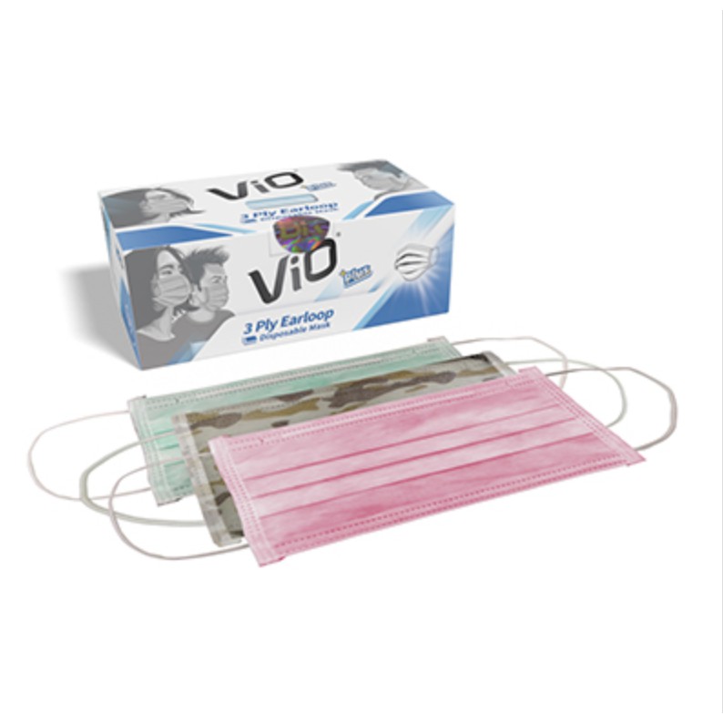 Masker Disposable Vio Plus Earloop isi 50 Pcs