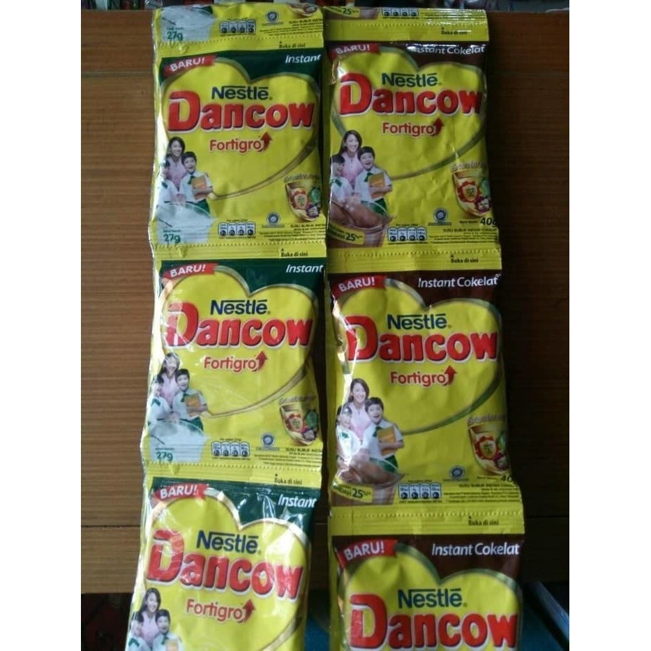 

Susu Dancow Sachet Instant Fortigro renceng Rasa Coklat Putih / Vanila