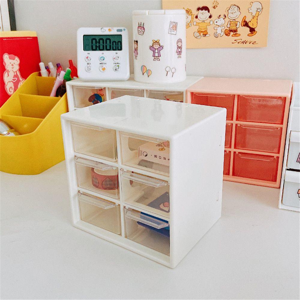 R-FLOWER Storage Box Rak Transparan Lucu Tipe Laci