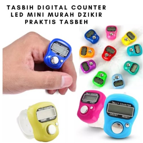 Tasbih Digital Elektronik/ Alat Hitung Digital Tasbeh Counter Tally / Tasbih Mini LED