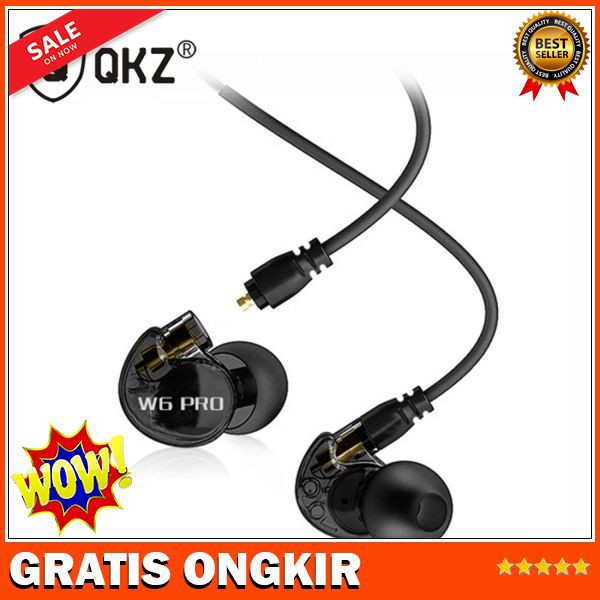 QKZ Sport Earphones with Mic - QKZ-W6 PRO