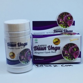 Kapsul Herbal Daun Ungu BPOM / Obat Ambeien Wasir Ambeyen Ampuh Benjolan Asli Ash Shihhah