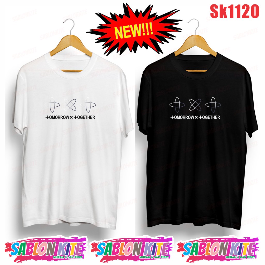 MURAH!!! KAOS KPOP TOMMOROW BARU SK1120 BYK WARNA UNISEX COMBED 30S