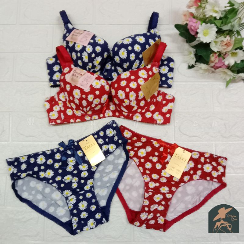 TALLY ONESET 712 | SET BH CELANA DALAM | SIZE 34-38 | BUSA TIPIS