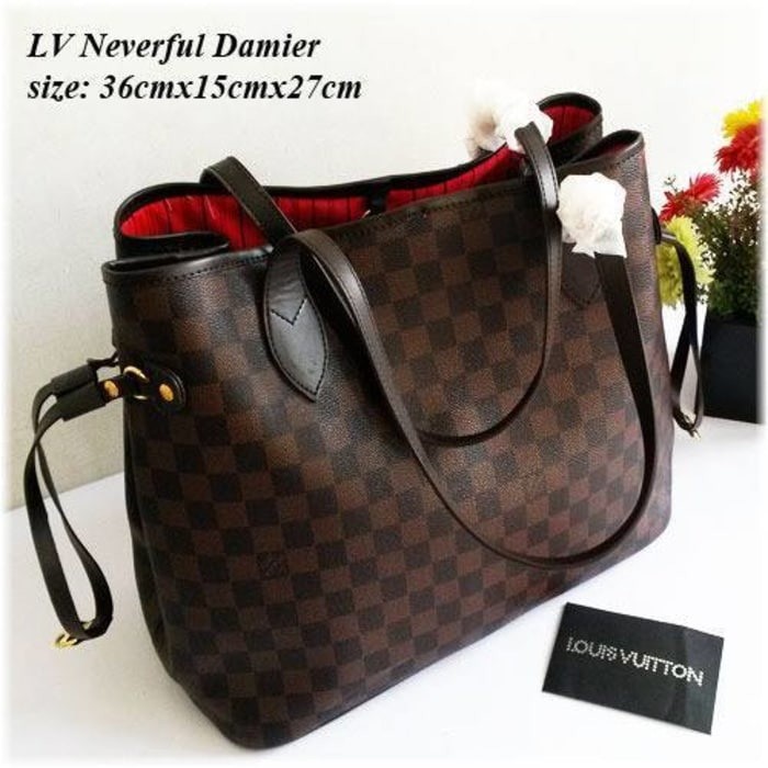 PROMO EXCLUSIVE TERLARIS Tas LV NEVERFULL Tas IMPORT ORIGINAL Murah