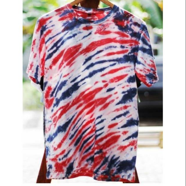 Kaos polos wash tiedye