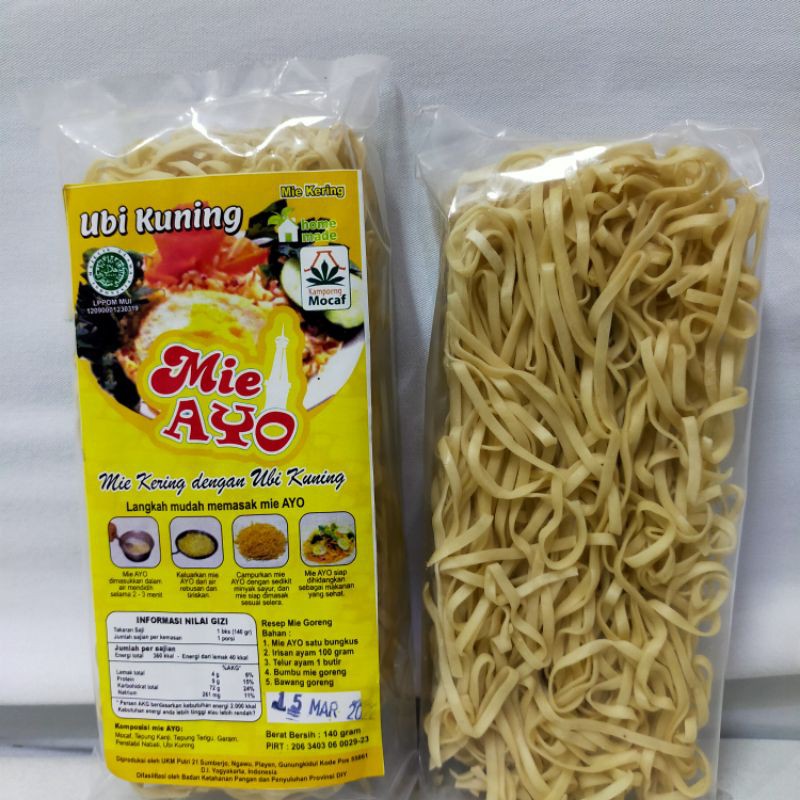 

Mie Kering (Non MSG) Ubi Kuning - 140 gr