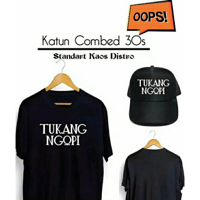 KAOS KOPI BAJU TUKANG KOPI PAKET TOPI TRUCKER