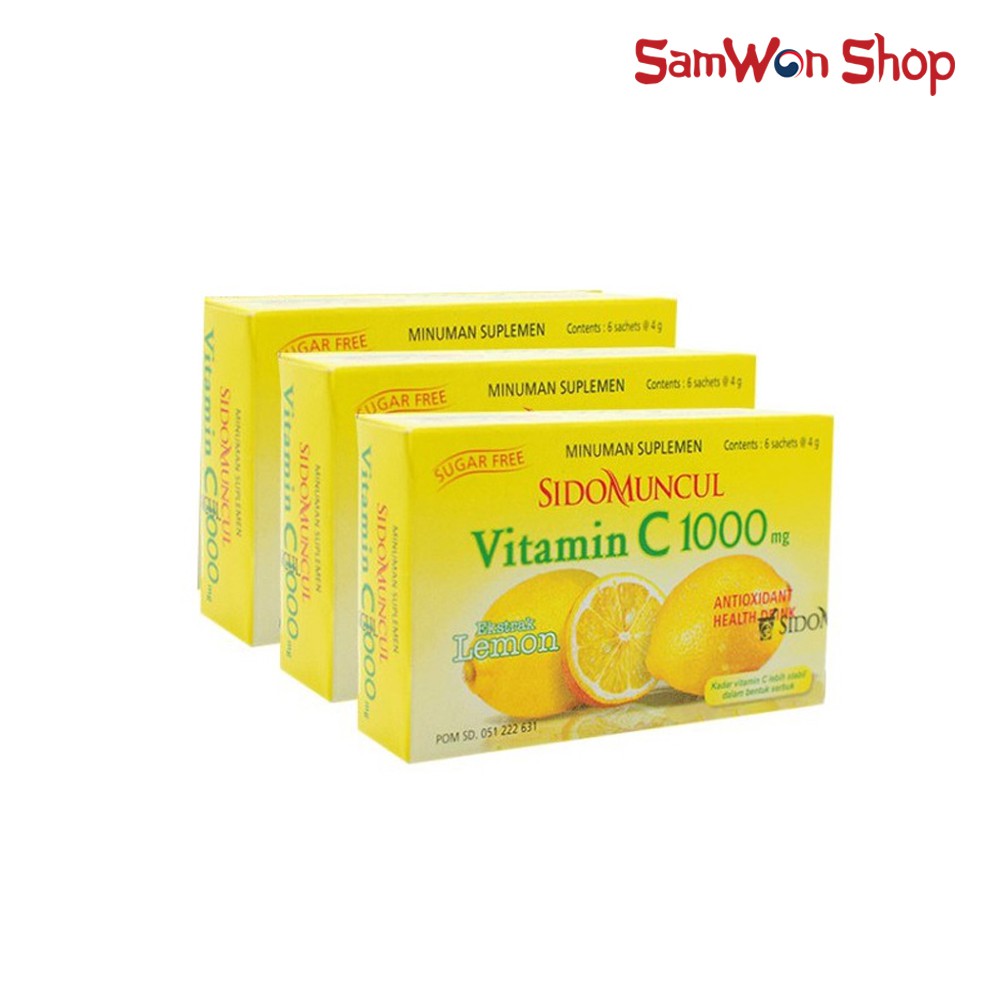 Sidomuncul Vitamin C 1000 Mg Minuman Kesehatan Antioksidan 1 Box Shopee Indonesia