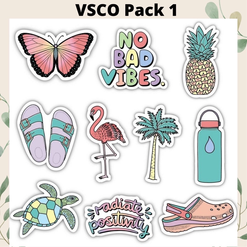 Sticker Pack Tumblr VSCO Aesthetic Sticker Laptop/ HP murah